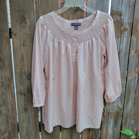 A Pea in the Pod Maternity Long Sleeve Blouse - Picture 2 of 7